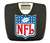 Black Finish Digital Scale Round Toilet Seat w/NFL Football NFL Logo