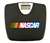 Black Finish Digital Scale Round Toilet Seat w/Nascar Racing Logo