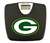 Black Finish Digital Scale Round Toilet Seat w/Green Bay Packers NFL Logo