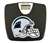 Black Finish Digital Scale Round Toilet Seat w/Carolina Panthers Helmet NFL Logo