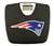 Black Finish Digital Scale Round Toilet Seat w/New England Patriots NFL Logo