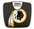 Black Finish Digital Scale Round Toilet Seat w/Washington Redskins Helmet NFL Logo