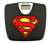 Black Finish Digital Scale Round Toilet Seat w/Superman Logo