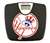 Black Finish Digital Scale Round Toilet Seat w/New York Yankees MLB Logo
