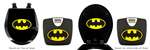 Black Finish Digital Scale Round Toilet Seat w/Batman Logo