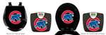 Black Finish Digital Scale Round Toilet Seat w/Chicago Cubs MLB Logo