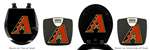 Black Finish Digital Scale Round Toilet Seat w/Arizona Diamondbacks MLB Logo