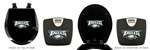 Black Finish Digital Scale Round Toilet Seat w/Philadelphia Eagles NFL Logo