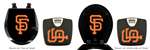 Black Finish Digital Scale Round Toilet Seat w/San Francisco Giants MLB Logo