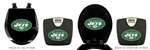 Black Finish Digital Scale Round Toilet Seat w/New York Jets NFL Logo