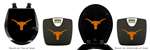 Black Finish Digital Scale Round Toilet Seat w/Texas Longhorns NCAA Logo