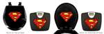 Black Finish Digital Scale Round Toilet Seat w/Superman Logo