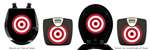 Black Finish Digital Scale Round Toilet Seat w/Target Logo