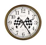 New Clock w/ Checkered Flag Racing Logo