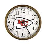 New Clock w/ Kansas City Chiefs NFL Team Logo