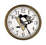 New Clock w/ Pittsburgh Penguins NHL Team Logo