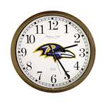 New Clock w/ Baltimore Ravens NFL Team Logo