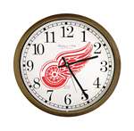 New Clock w/ Detroit Red Wings NHL Team Logo