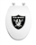 White Finish Elongated Toilet Seat w/Oakland Raiders NFL Logo