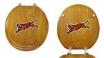 Oak Finish Round Toilet Seat w/Cincinatti Bengals NFL Logo