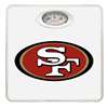 White Finish Dial Scale Round Toilet Seat w/San Francisco 49ers NFL Logo