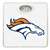 White Finish Dial Scale Round Toilet Seat w/Denver Broncos NFL Logo