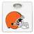 White Finish Dial Scale Round Toilet Seat w/Cleveland Browns NFL Logo