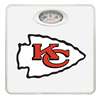 White Finish Dial Scale Round Toilet Seat w/Kansas City Chiefs NFL Logo