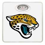 White Finish Dial Scale Round Toilet Seat w/Jacksonville Jaguars NFL Logo