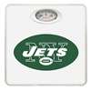 White Finish Dial Scale Round Toilet Seat w/New York Jets NFL Logo