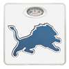 White Finish Dial Scale Round Toilet Seat w/Detroit Lions NFL Logo