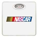 White Finish Dial Scale Round Toilet Seat w/Nascar Racing Logo