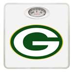 White Finish Dial Scale Round Toilet Seat w/Green Bay Packers NFL Logo