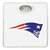 White Finish Dial Scale Round Toilet Seat w/New England Patriots NFL Logo