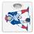 White Finish Dial Scale Round Toilet Seat w/New England Patriots NFL Team Old Style Logo