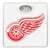 White Finish Dial Scale Round Toilet Seat w/Detroit Red Wings NHL Logo