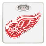 White Finish Dial Scale Round Toilet Seat w/Detroit Red Wings NHL Logo