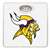 White Finish Dial Scale Round Toilet Seat w/Minnesota Vikings NFL Logo