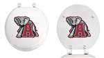 White Finish Round Toilet Seat with the Alabama Crimson Tide NCAA Logo