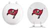 White Finish Round Toilet Seat with the Tampa Bay Buccaneers NFL Logo