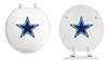 White Finish Round Toilet Seat with the Dallas Cowboys NFL Logo