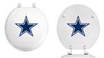 White Finish Round Toilet Seat with the Dallas Cowboys NFL Logo