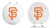White Finish Round Toilet Seat with the San Francisco Giants MLB Logo