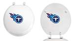 White Finish Round Toilet Seat w/Tennessee Titans NFL Logo