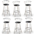 6 Chrome Stools 24 Inch Barstools Barstool Bar Stool Stoolschair barstools kitchen counter pub stool office restaurant barstools metal  bar stool  dorm