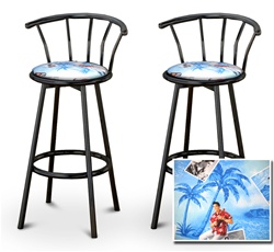 barstools black backrest back rest bar stools stool swivels foot rest ring cushion seat cave man chair chairs diner metal dining finish pad padded pub pubstools restaurant