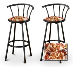 barstools black backrest back rest bar stools stool swivels foot rest ring cushion seat cave man chair chairs diner metal dining finish pad padded pub pubstools restaurant