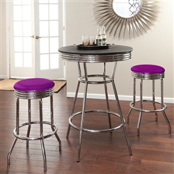 barstools chrome table black white round bar stools stool swivels foot rest ring cushion seat cave man chair chairs diner metal dining finish pad padded pub pubstools restaurant