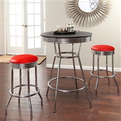 barstools chrome table black white round bar stools stool swivels foot rest ring cushion seat cave man chair chairs diner metal dining finish pad padded pub pubstools restaurant