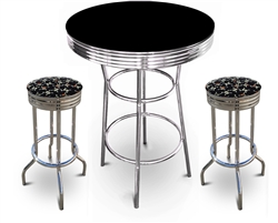 barstools chrome table black white round bar stools stool swivels foot rest ring cushion seat cave man chair chairs diner metal dining finish pad padded pub pubstools restaurant